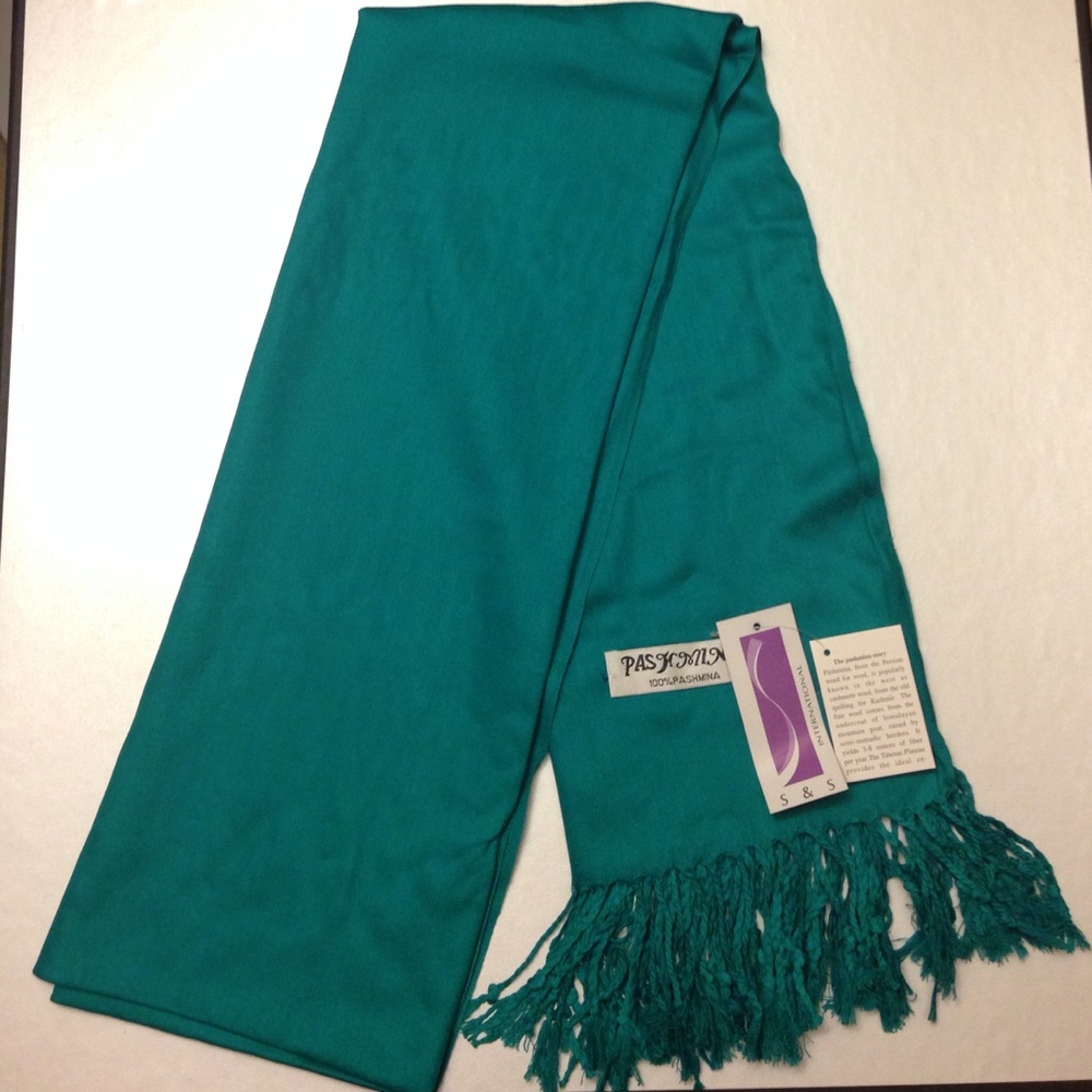 Teal Pashima Scarf